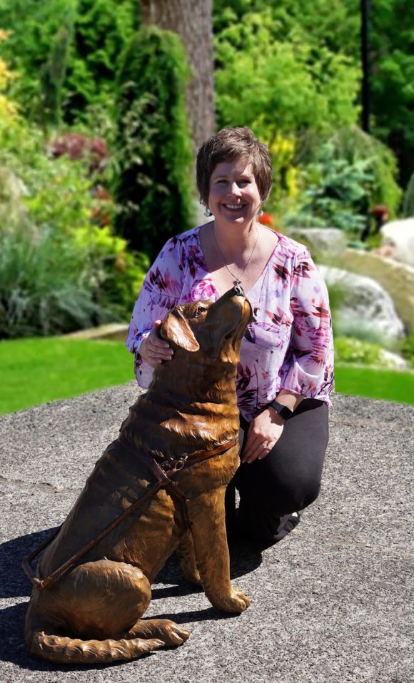 Historic Gresham Unveils Bronze Sculpture of Driscoll, a Beloved Guide Dog